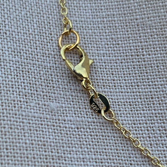 NWT Sterling Silver Plated Chain & Alloy Barrel Bead Charm Necklace - Picture 12 of 12